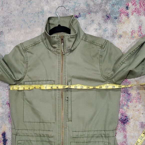 Madewell Green Utility Style Denim Jacket Size S - Picture 11 of 15